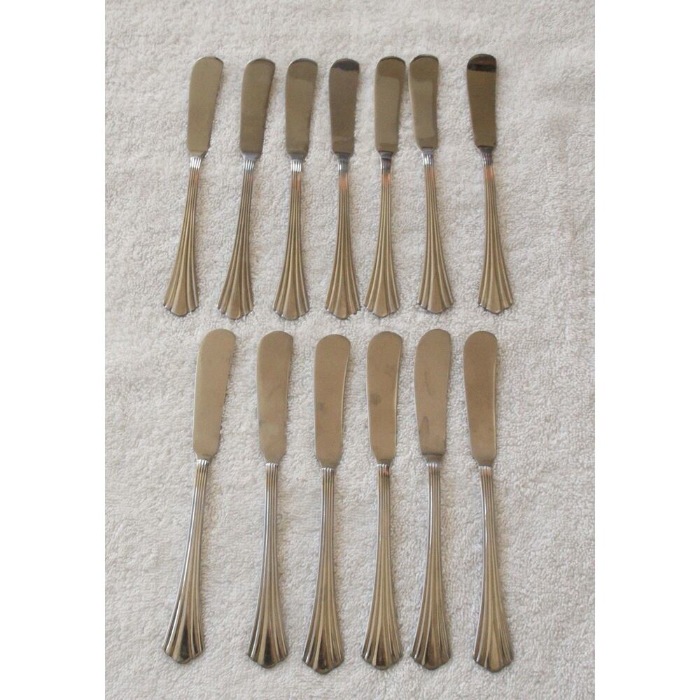 International Silver Symmetry Freemont Butter Knife Set of 13 Stainless China